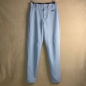 Under‎ Armour Youth Baseball Pants Gray Athletic Sports Fitted Sz S GUC *FLAW